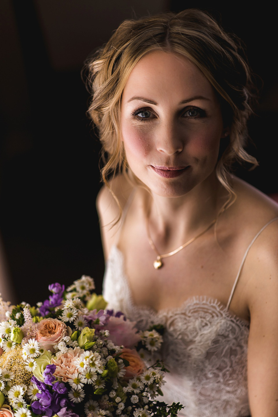 Spring Pastel Shades and Daisies for a Handemade Yorkshire Barn Wedding, Andrew Keher Photography.