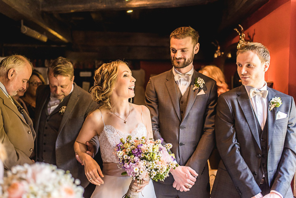 Spring Pastel Shades and Daisies for a Handemade Yorkshire Barn Wedding, Andrew Keher Photography.