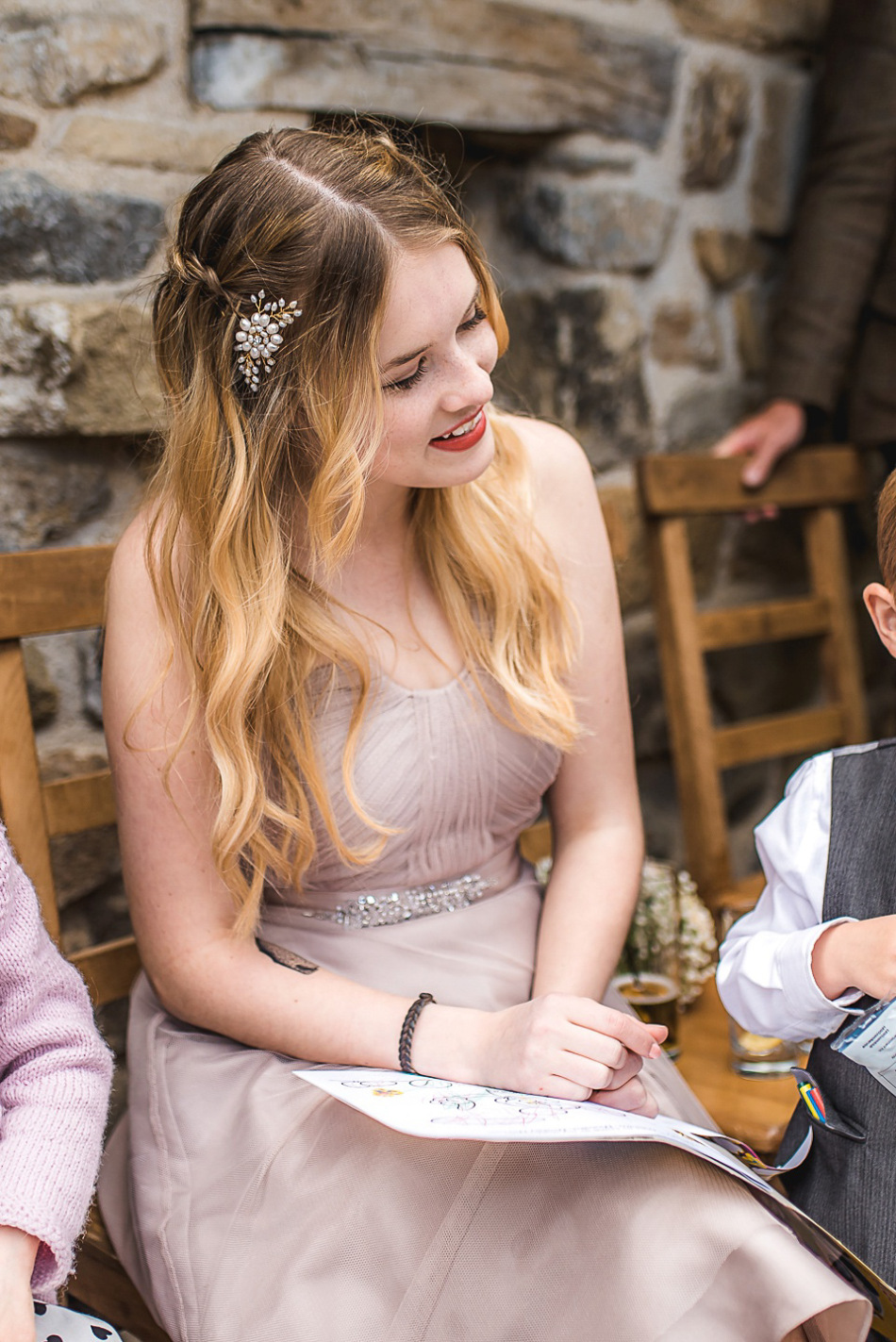 Spring Pastel Shades and Daisies for a Handemade Yorkshire Barn Wedding, Andrew Keher Photography.